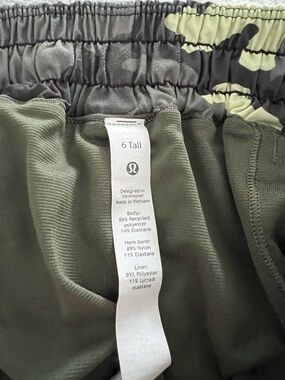 lululemon athletica Olive Green Camo-Trim Women’s Shorts